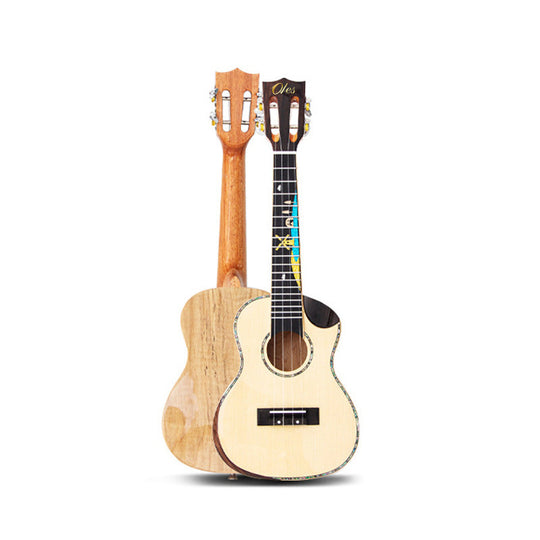 Ukulele 23 Inch Clasico pentru Bărbați și Femei, Design Autentic 1