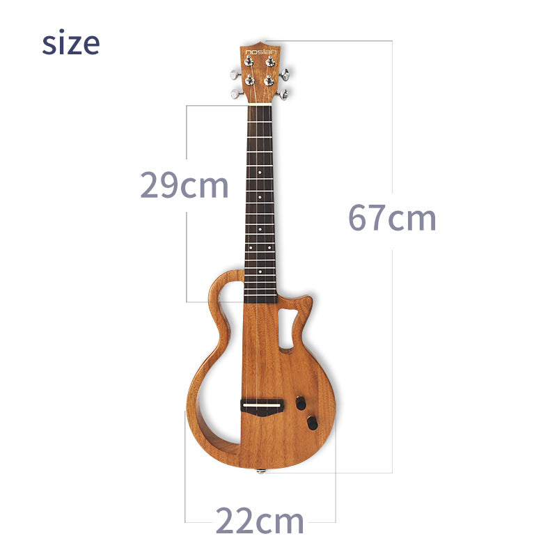 Ukulele Acustic Electric cu Pickup Incorporat pentru Muzicieni 3