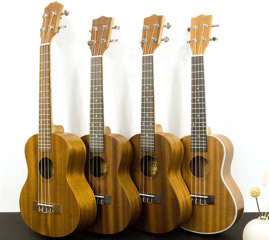Ukulele Acustic Handmade 23 Inch pentru Bărbați și Femei cu Design Clasic 2