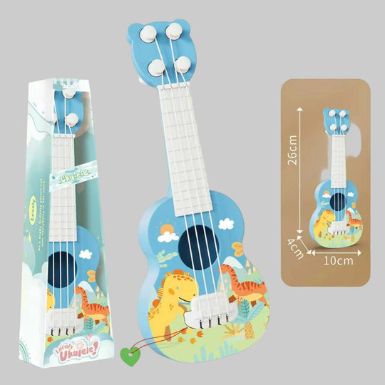 Ukulele Acustic Pentru Copii Cu Design Jucăuș 7