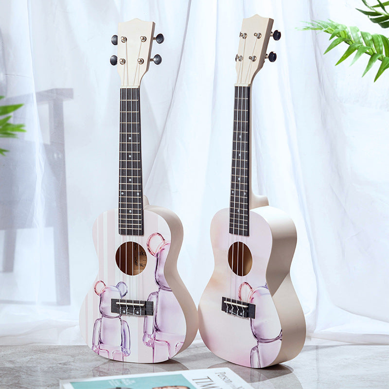 Ukulele Acustic pentru Copii cu Design Artistic 1