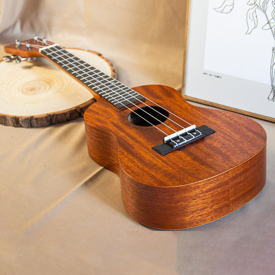 Ukulele Compact Din Lemn Masiv Pentru Bărbați Și Femei 1
