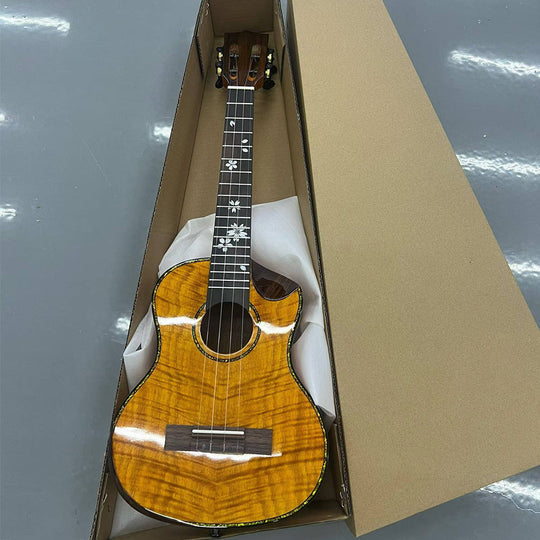 Ukulele Compact Din Lemn Masiv Pentru Bărbați Și Femei 3