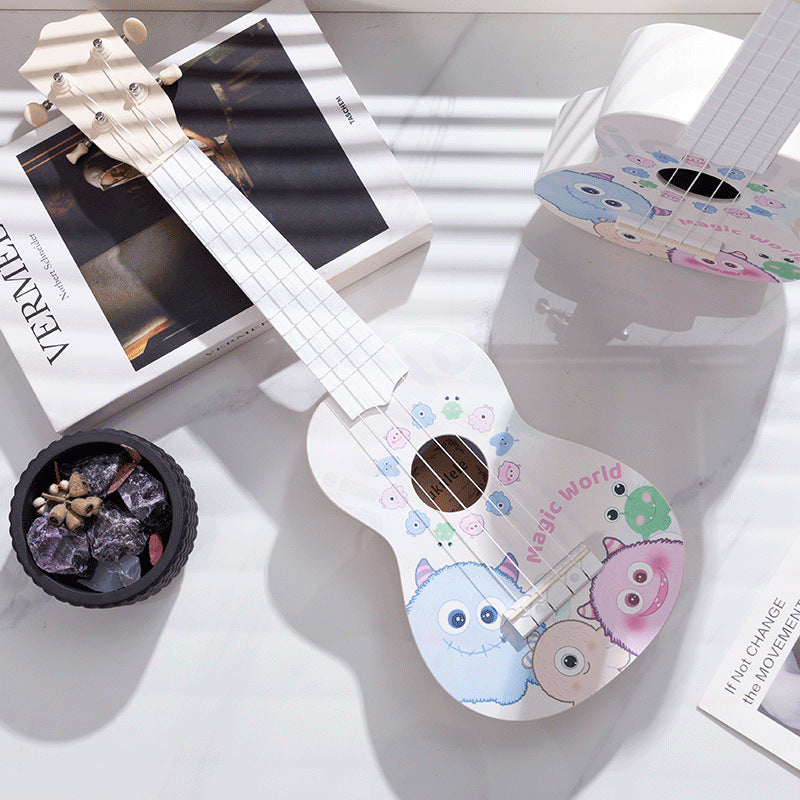 Ukulele Miniatural pentru Copii cu Design Colorat 0