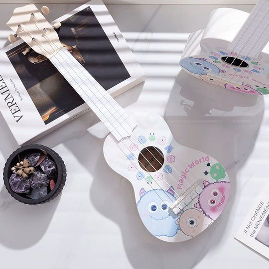 Ukulele Miniatural pentru Copii cu Design Colorat 0