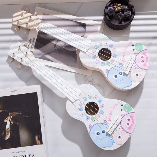 Ukulele Miniatural pentru Copii cu Design Colorat 2