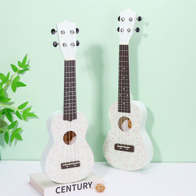 Ukulele cu modele florale pentru bărbați și femei portabil 0
