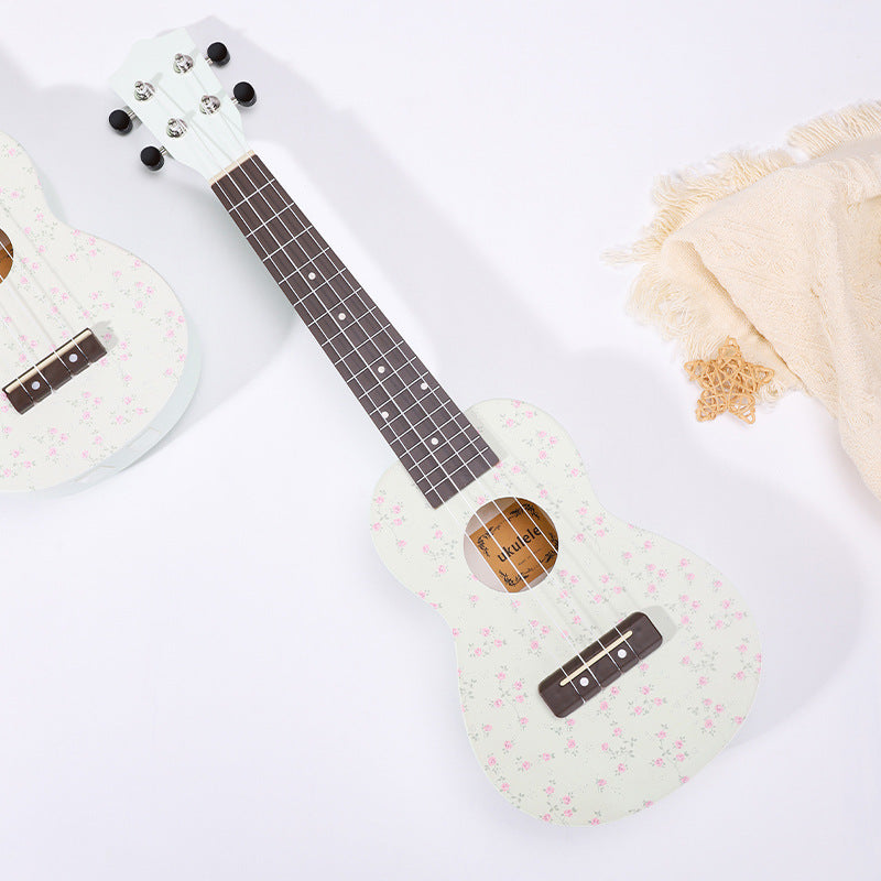 Ukulele cu modele florale pentru bărbați și femei portabil 1
