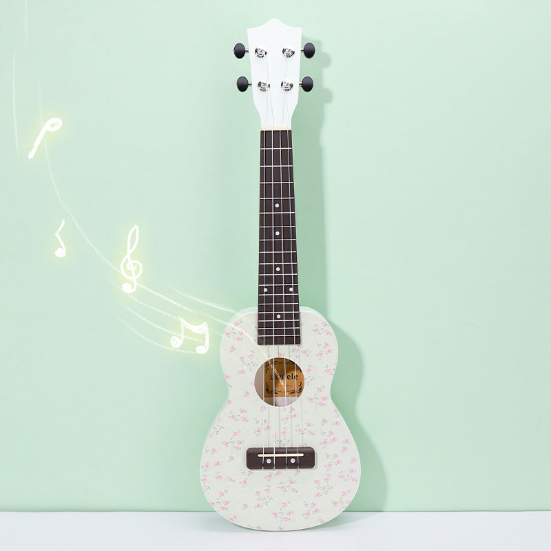 Ukulele cu modele florale pentru bărbați și femei portabil 2
