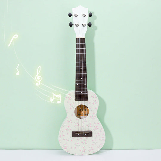 Ukulele cu modele florale pentru bărbați și femei portabil 2
