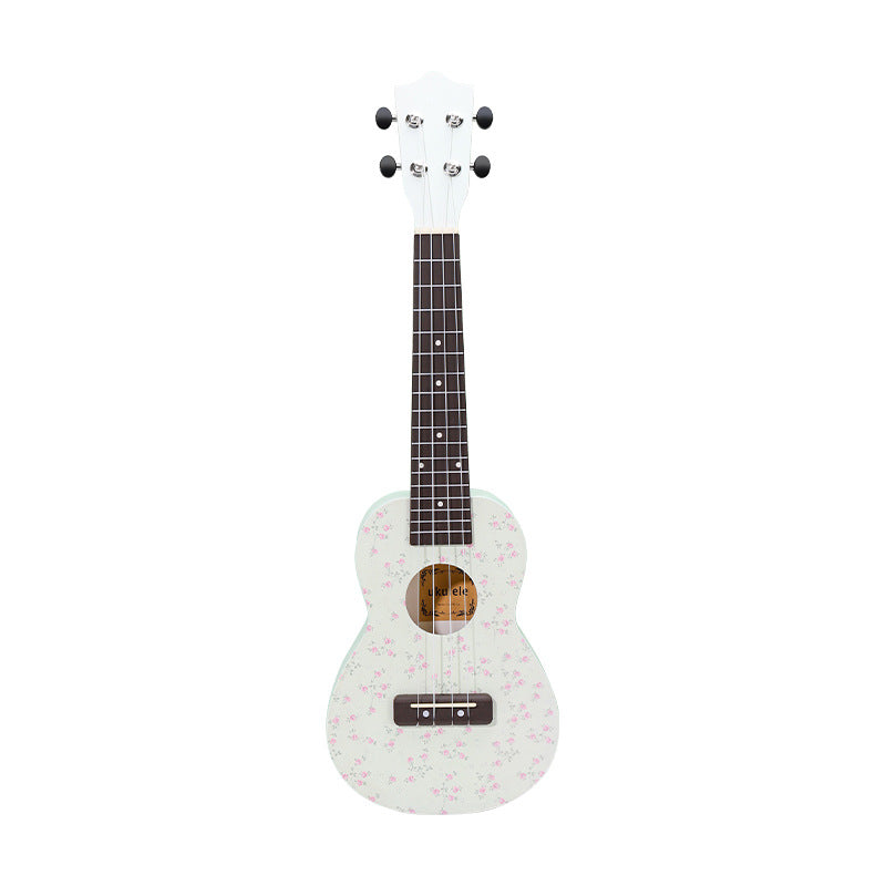 Ukulele cu modele florale pentru bărbați și femei portabil 4
