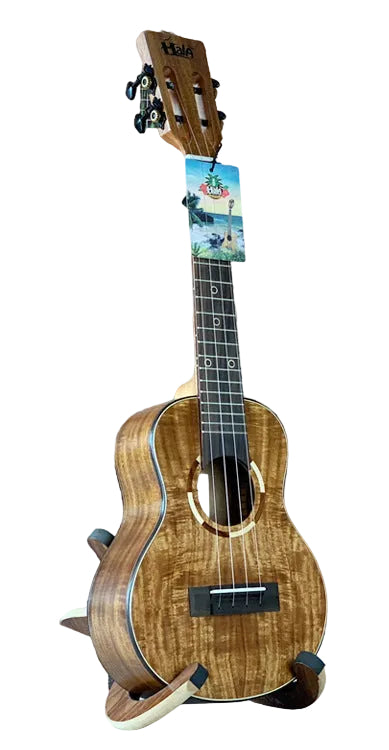 Ukulele de 23 inch pentru bărbați și femei cu lemn de koa și design compact 0