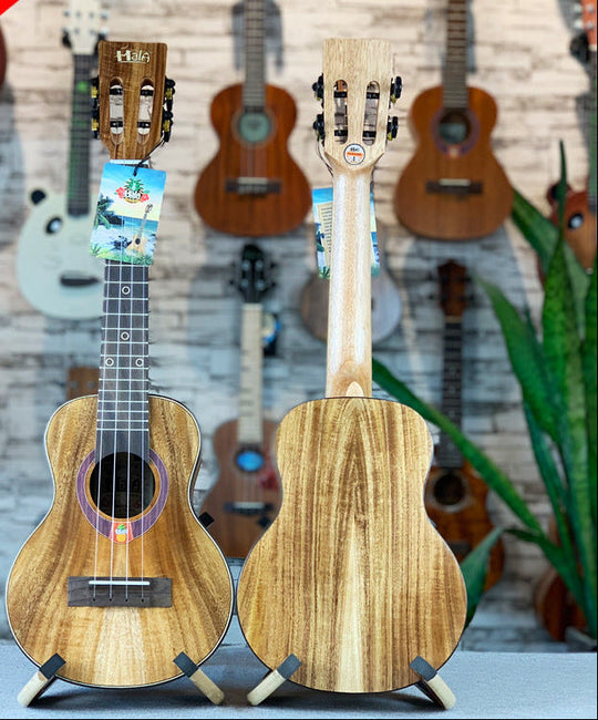Ukulele de 23 inch pentru bărbați și femei cu lemn de koa și design compact 1