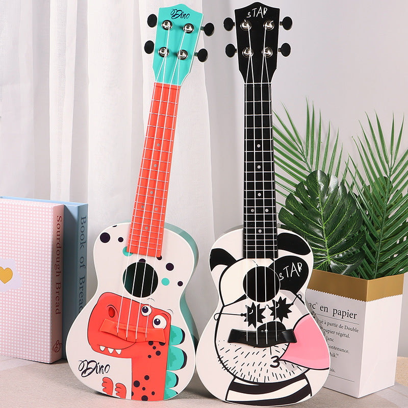 Ukulele pentru Copii Compact Cu Design Tematic Dinozaur 0