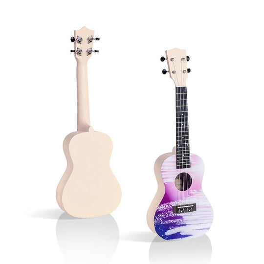 Ukulele pentru copii cu design artistic vibrant 7
