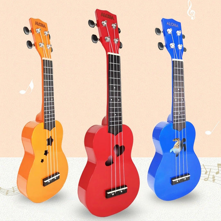 Ukulele pentru copii cu design colorat și formă unică 3