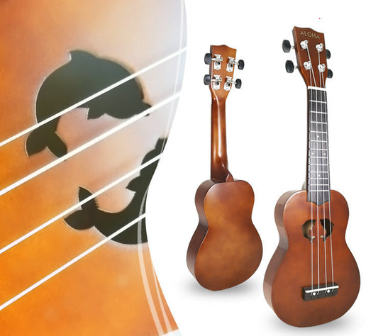 Ukulele pentru copii cu design colorat și formă unică 5