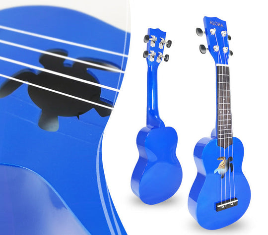 Ukulele pentru copii cu design colorat și formă unică 9