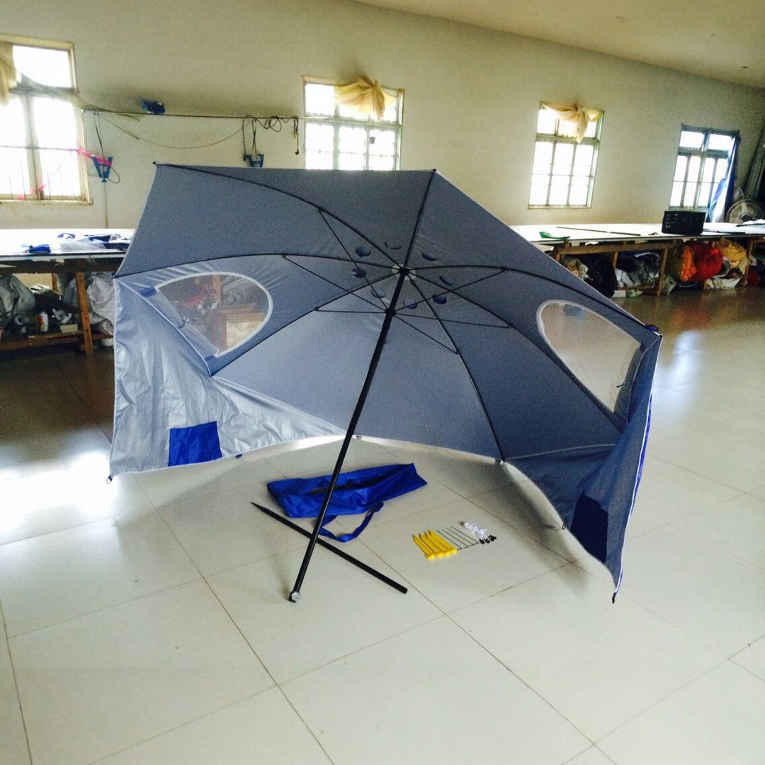 Umbrelă de plajă robustă cu protecție UV pentru bărbați și femei 2