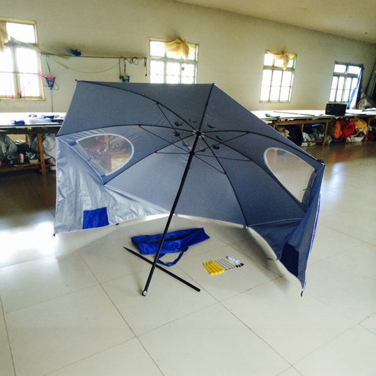 Umbrelă de plajă robustă cu protecție UV pentru bărbați și femei 2