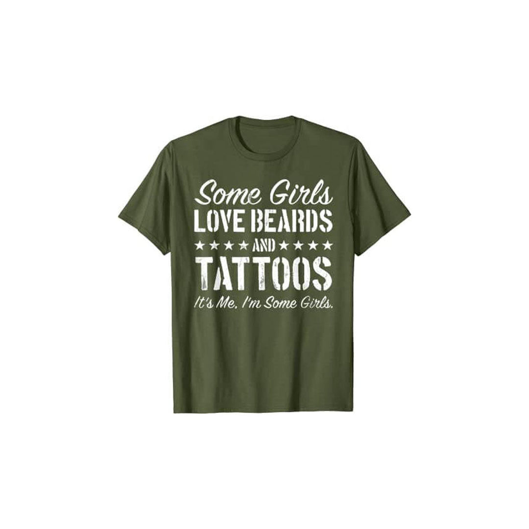 Unele Fete Adoră Bărbi Și Tatuaje Tricou