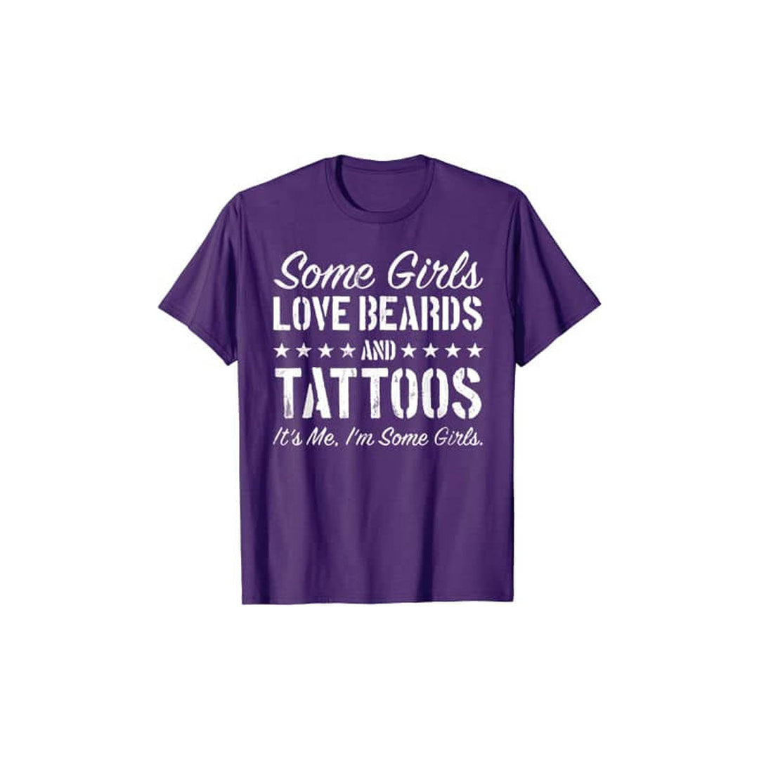 Unele Fete Adoră Bărbi Și Tatuaje Tricou