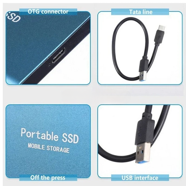 Unitate SSD portabilă de mare viteză, design compact 8