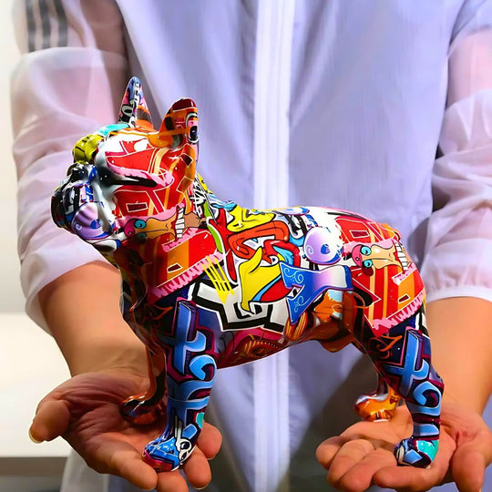 Urban Franse Bulldog Sculptuur Moderne Kunst 4