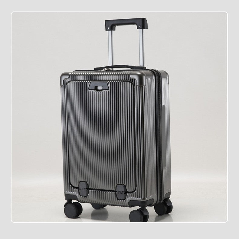 Valiză Compactă Spinner Unisex cu Design cu Nervuri 2