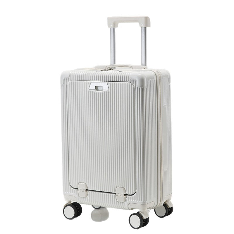 Valiză Compactă Spinner Unisex cu Design cu Nervuri 4