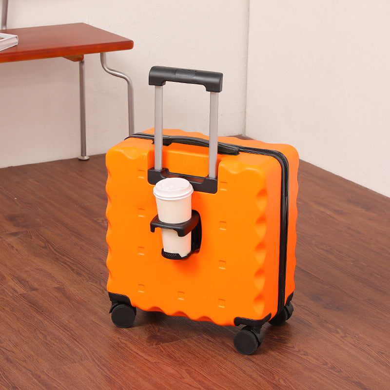 Valiză Troler Compactă Unisex cu Suport pentru Pahare și Roți Multidirecționale 0