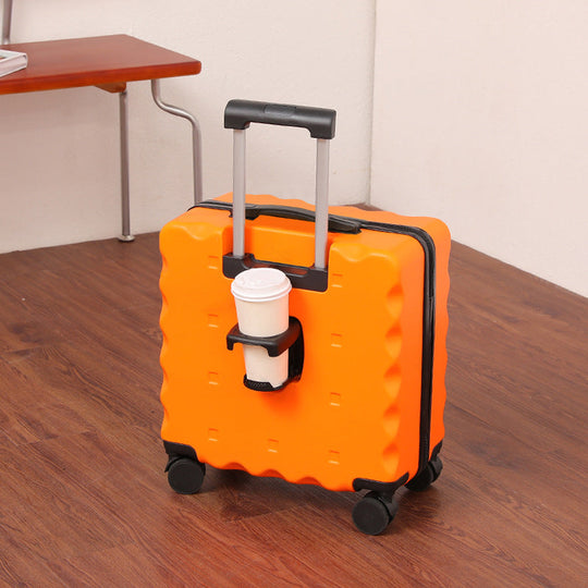 Valiză Unisex Cu Roți Multidirecționale Și Design Texturat 4