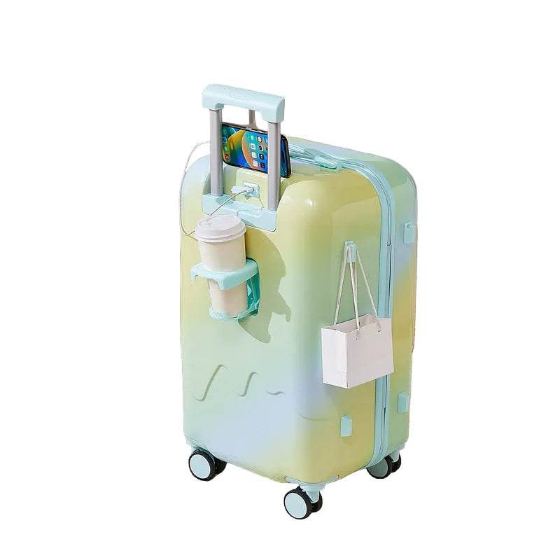 Valiză Unisex Mare Cu Spinner Și Compartiment Inteligent De Depozitare 0
