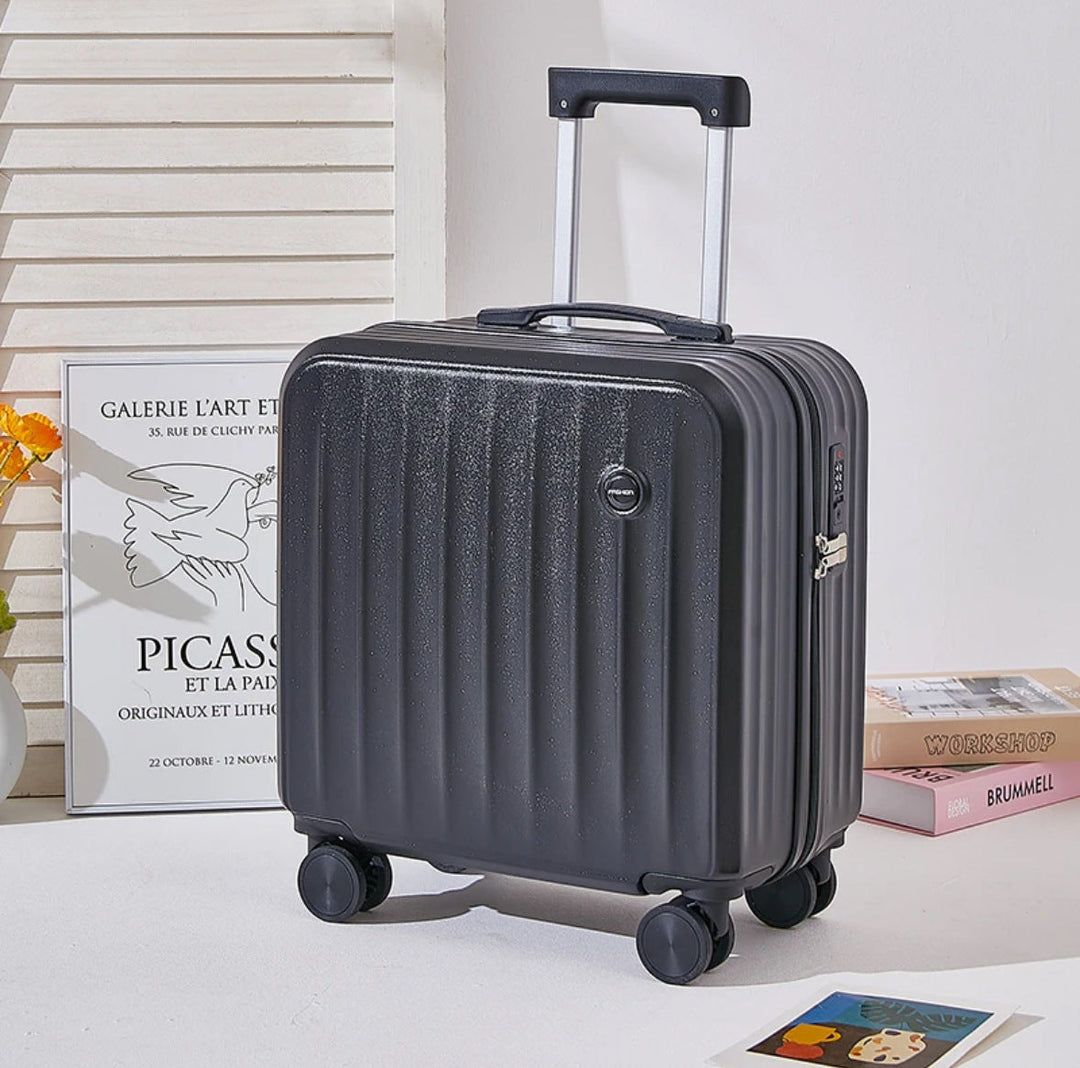 Valiză Unisex Rigidă pentru Cabină cu Mâner Telescopic și Roți Rotative 7
