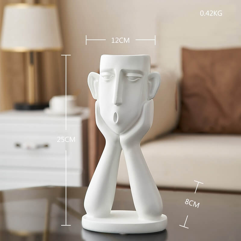 Vază Sculptată Pentru Decorul Casei
