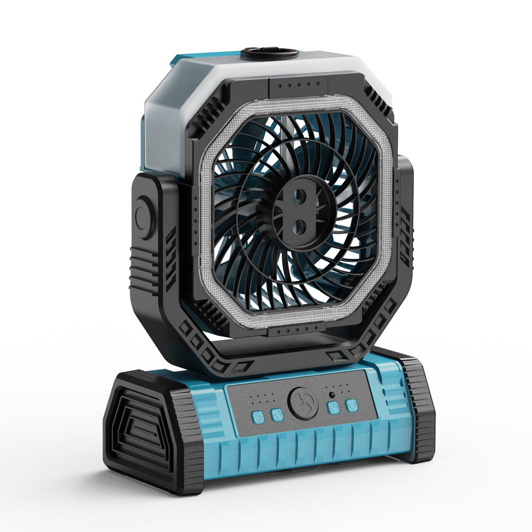 Ventilator De Masă Unisex Portabil Cu LED Și Cap Reglabil 4