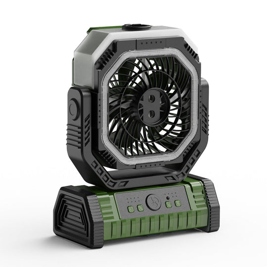 Ventilator De Masă Unisex Portabil Cu LED Și Cap Reglabil 5