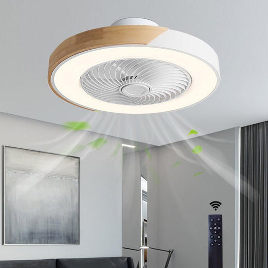 Ventilator De Tavan Modern Fără Lame Cu Iluminare LED Ajustabilă 1