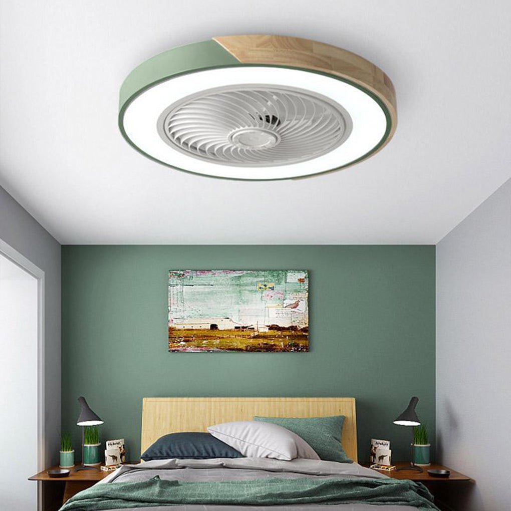 Ventilator De Tavan Modern Fără Lame Cu Iluminare LED Ajustabilă 2