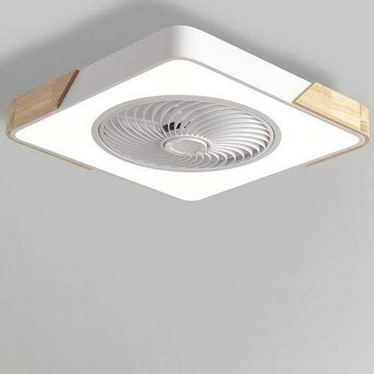 Ventilator De Tavan Modern Fără Lame Cu Iluminare LED Ajustabilă 8
