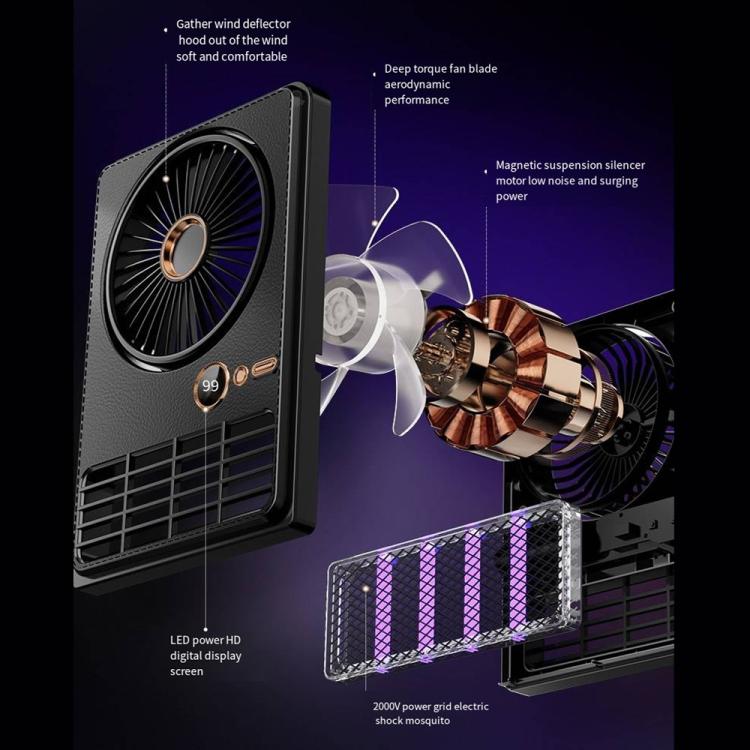 Ventilator Electric 2 în 1 cu Lampă pentru Uciderea Țânțarilor Modern 2