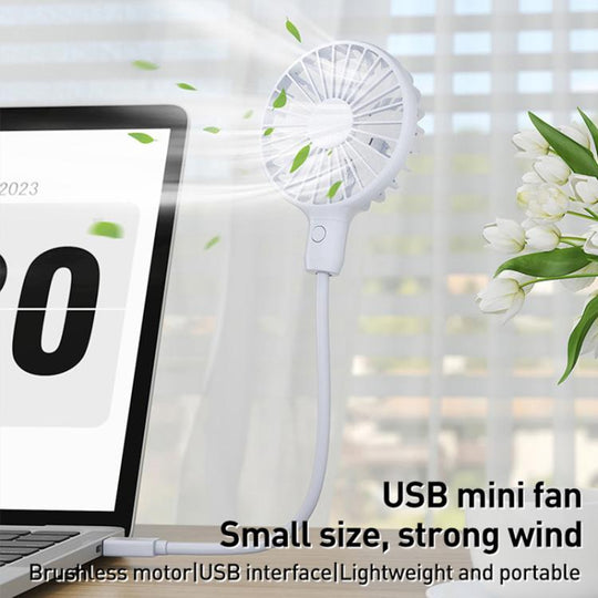 Ventilator Mic USB Portabil cu Motor Fără Perii și Zgomot Redus 1