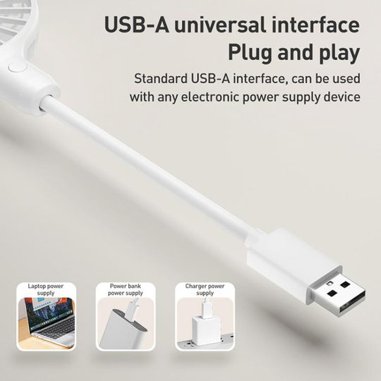 Ventilator Mic USB Portabil cu Motor Fără Perii și Zgomot Redus 2