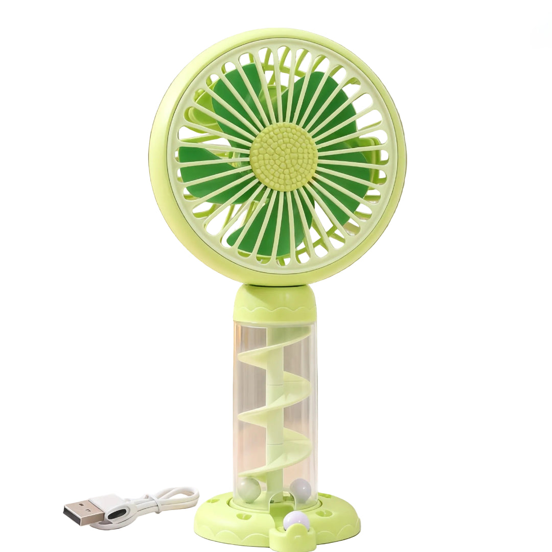 Ventilator Mini Portabil USB pentru Femei cu Design Spiralat 0