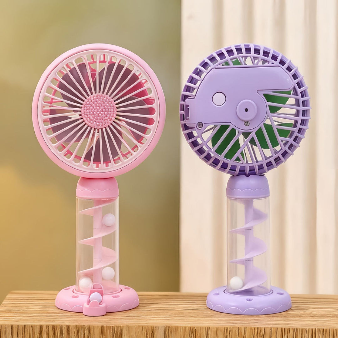 Ventilator Mini Portabil USB pentru Femei cu Design Spiralat 1
