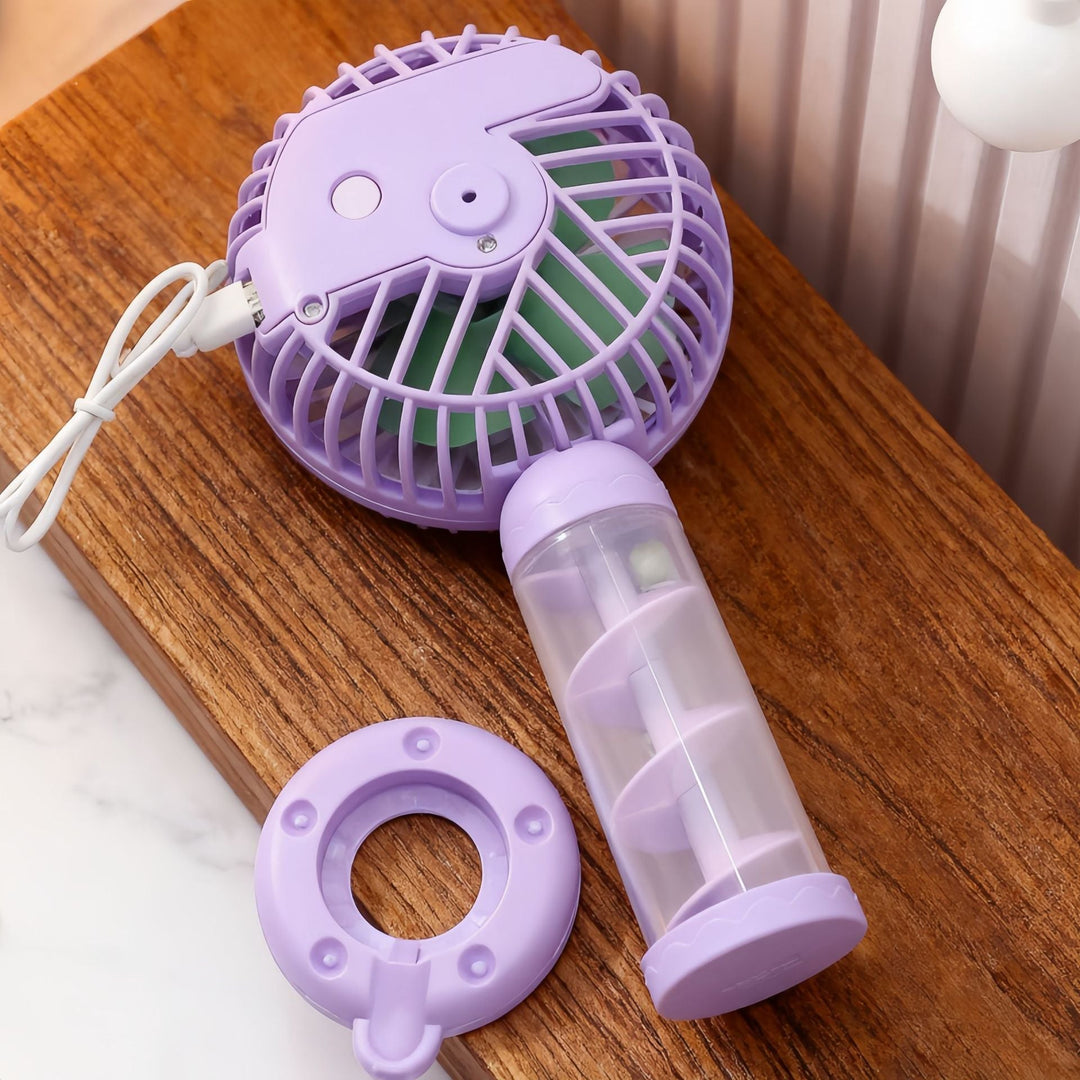Ventilator Mini Portabil USB pentru Femei cu Design Spiralat 2