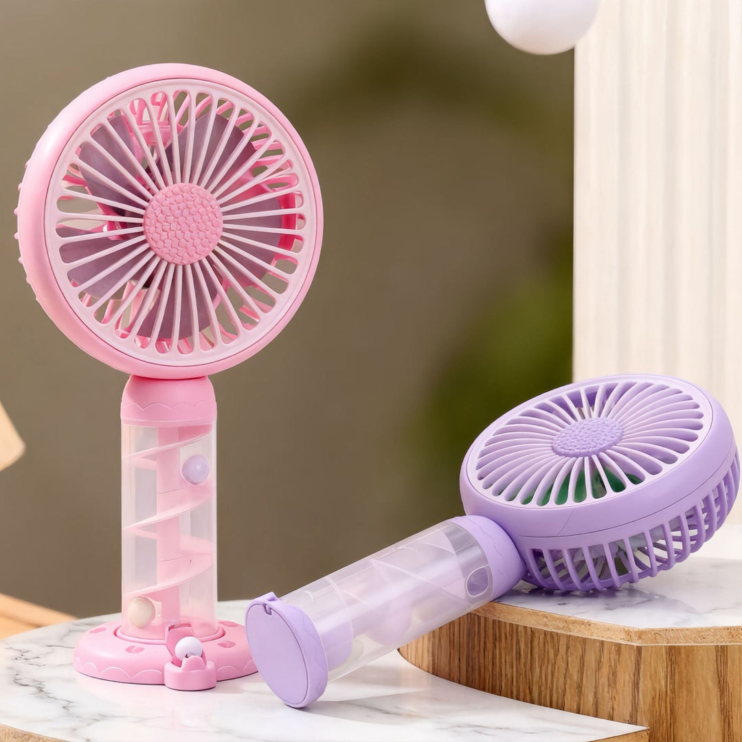 Ventilator Mini Portabil USB pentru Femei cu Design Spiralat 3