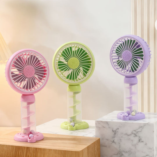 Ventilator Mini Portabil USB pentru Femei cu Design Spiralat 4