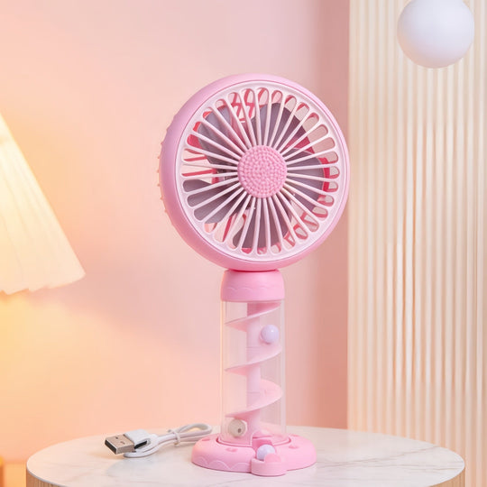 Ventilator Mini Portabil USB pentru Femei cu Design Spiralat 5