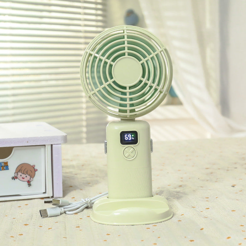 Ventilator Mini Portabil USB pentru Femei cu Ecran LCD 6